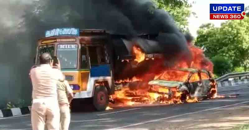 Lorry Clash Car Fire - Updatenews360